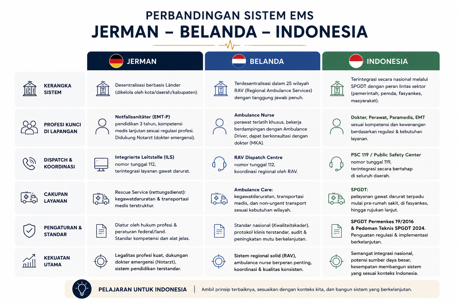 Perbandingan model EMS Jerman Belanda dan pembelajaran Indonesia